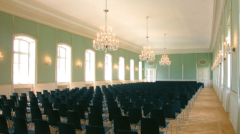 Unsichtbare Flachmembran-Lautsprecher Hubertussaal Schloss Nymphenburg München