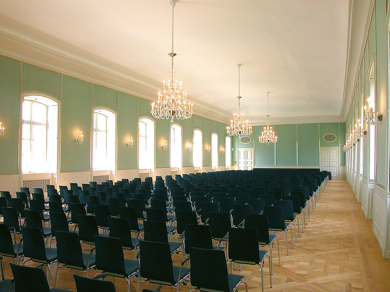 Unsichtbare Flachmembran-Lautsprecher Hubertussaal Schloss Nymphenburg München